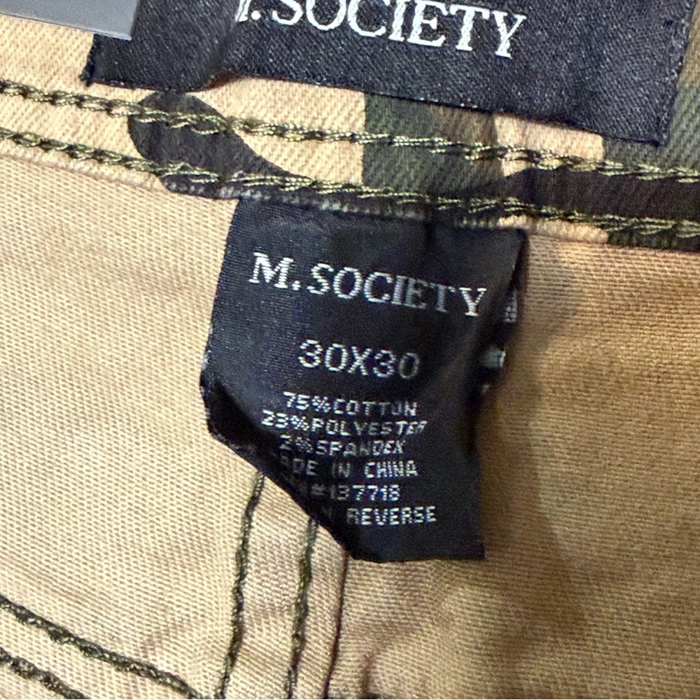 NWT M. Society Camouflage Skinny Pants - Picture 6 of 7